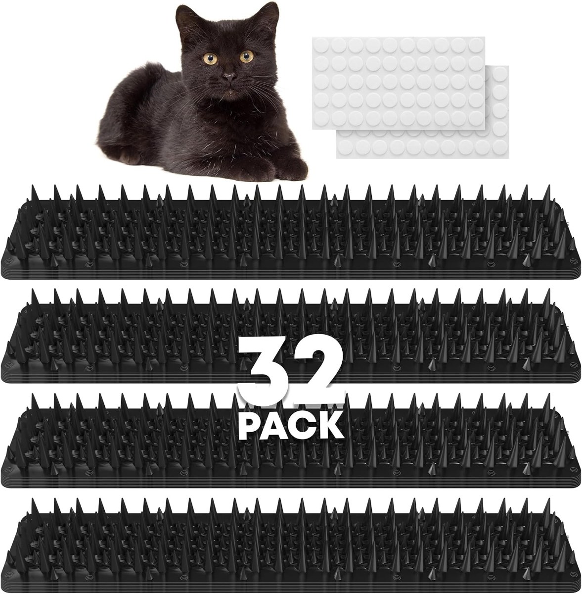 Petfolio Scat Mat Strips, 13.3 × 3.3 in, 32 Pack