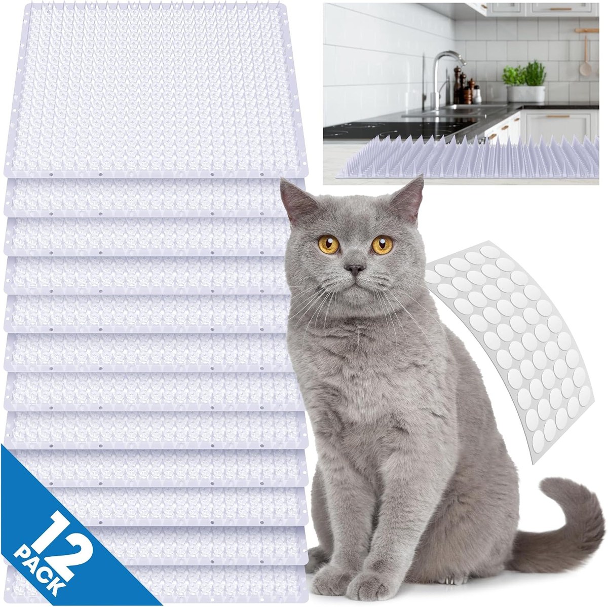 Petfolio Upgraded Scat Mat with Uneven Spikes, 16 × 13 in